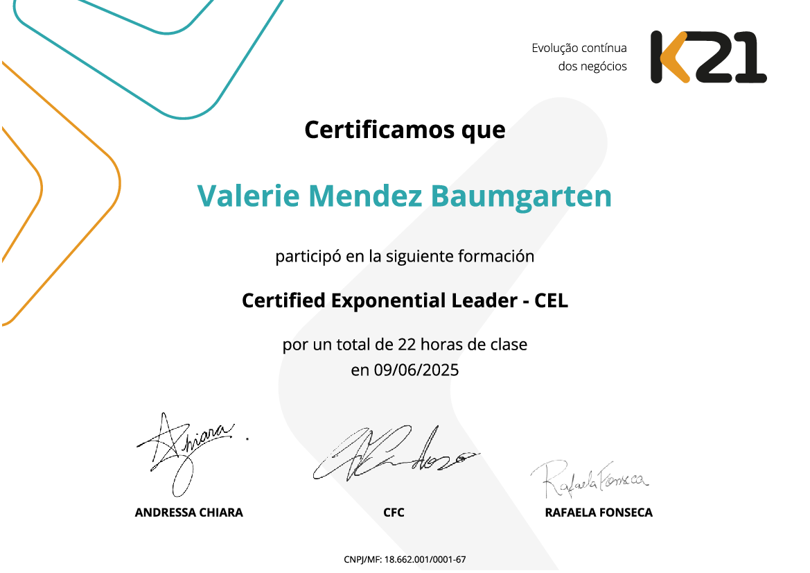 Certificado K21